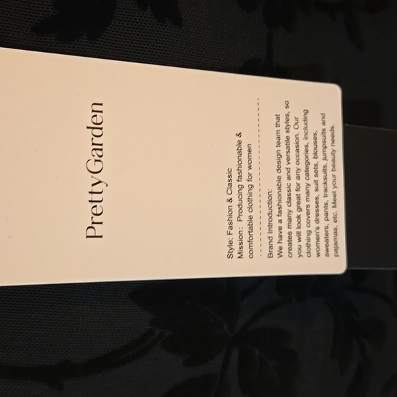 Elegant Black Floral Long Sleeve Dress Fully Lined - Picture 10 of 15